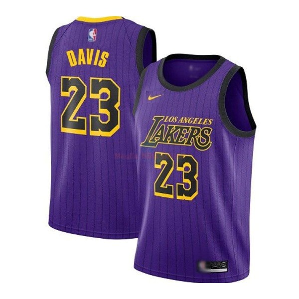 Maglia NBA Nike Los Angeles Lakers #23 Anthony Davis Purpura Città 2019-20 Acquista