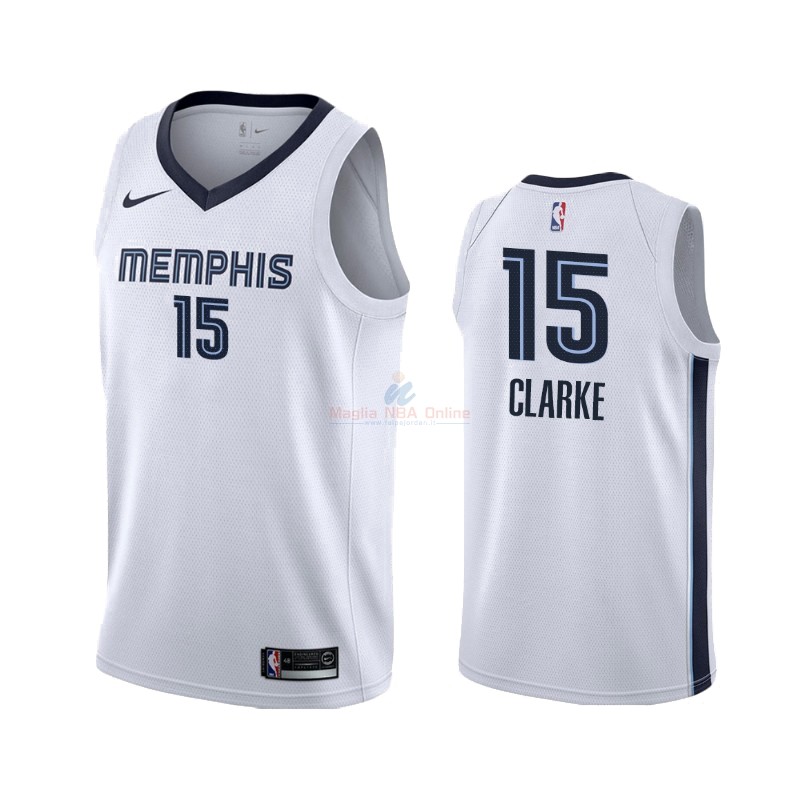 Maglia NBA Nike Memphis Grizzlies #15 Brandon Clarke Bianco Association 2019-20 Acquista