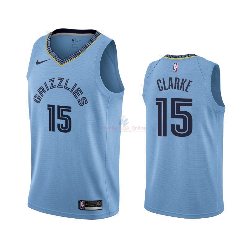 Maglia NBA Nike Memphis Grizzlies #15 Brandon Clarke Blu Statement 2019-20 Acquista