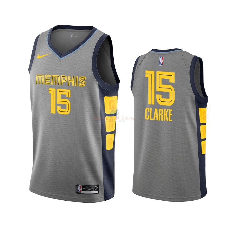 Maglia NBA Nike Memphis Grizzlies #15 Brandon Clarke Nike Gris Città 2019-20 Acquista