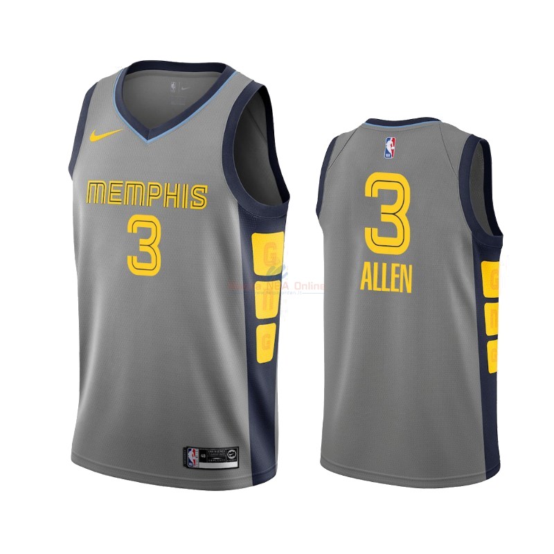 Maglia NBA Nike Memphis Grizzlies #3 Grayson Allen Nike Gris Città 2019-20 Acquista