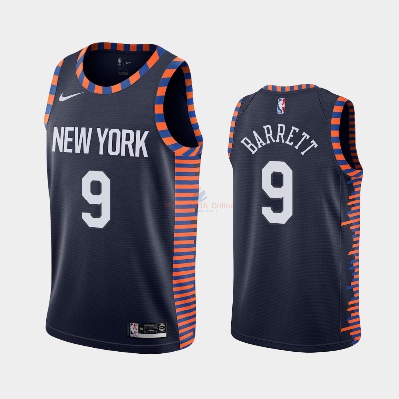 Maglia NBA Nike New York Knicks #9 R.J. Barrett Marino 2019-20 Acquista