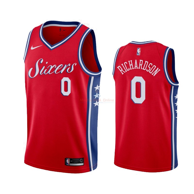 Maglia NBA Nike Philadelphia Sixers #0 Josh Richardson Rosso Statement 2019-20 Acquista