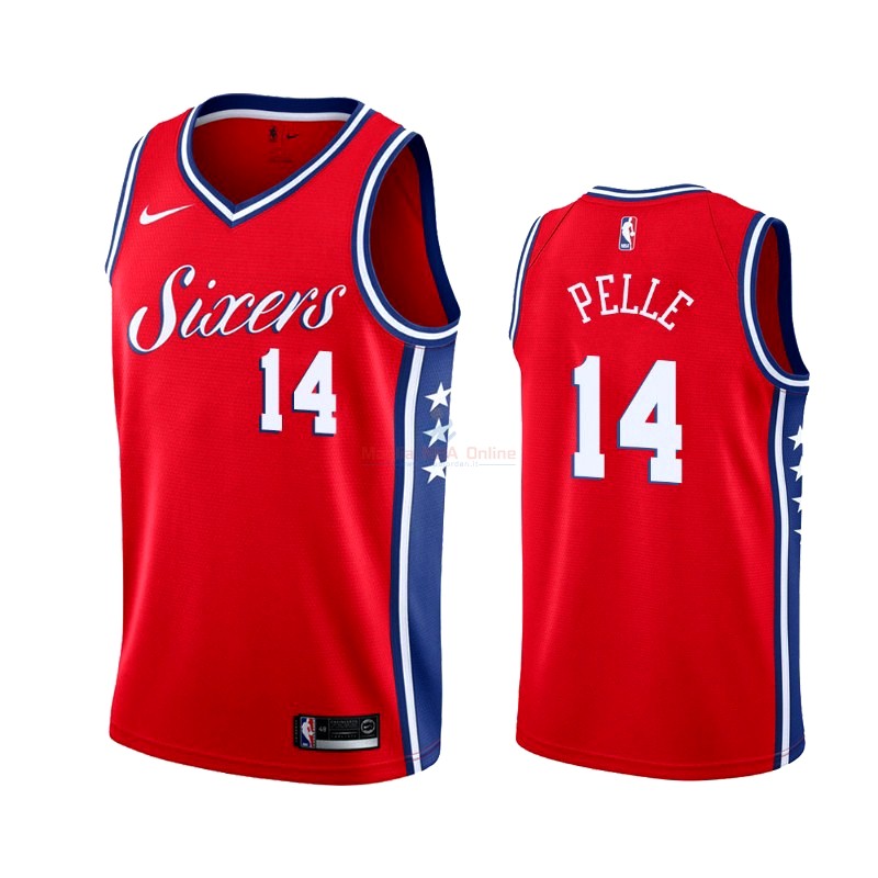 Maglia NBA Nike Philadelphia Sixers #14 Norvel Pelle Rosso Statement 2019-20 Acquista