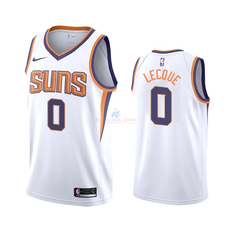 Maglia NBA Nike Phoenix Suns #0 Jalen Lecque Bianco Association 2019-20 Acquista