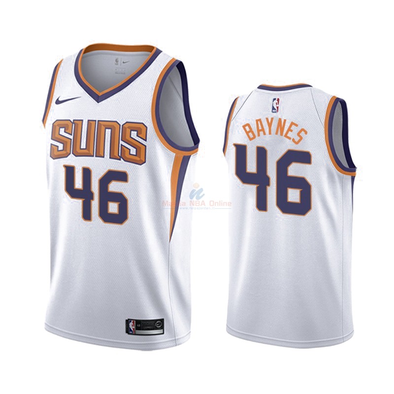 Maglia NBA Nike Phoenix Suns #46 Aron Baynes Bianco Association 2019-20 Acquista