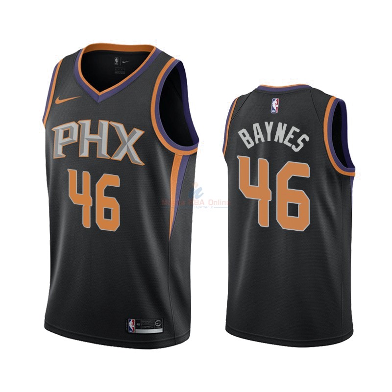 Maglia NBA Nike Phoenix Suns #46 Aron Baynes Nero Statement 2019-20 Acquista
