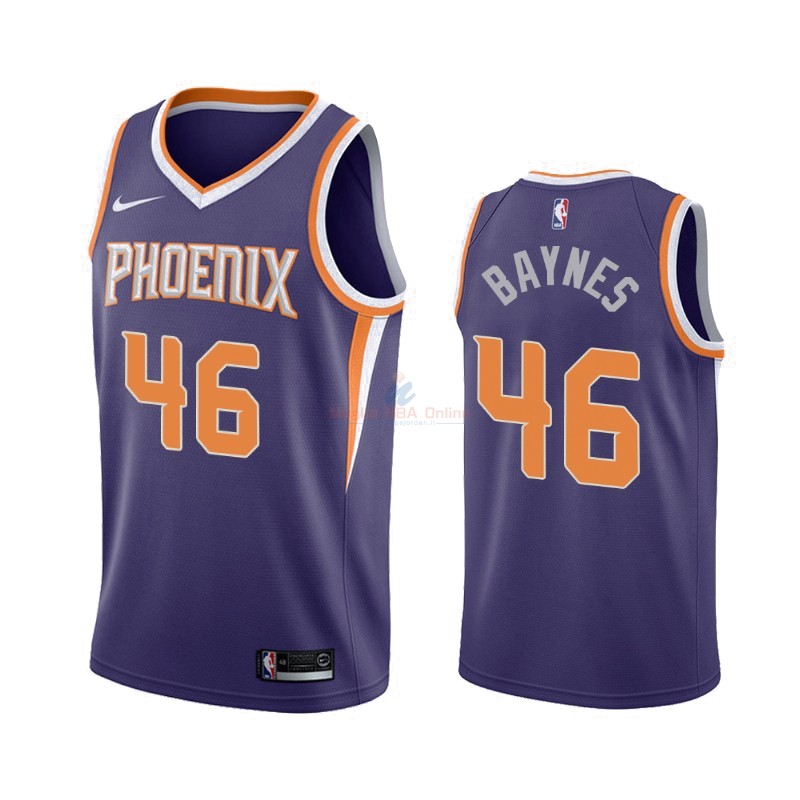 Maglia NBA Nike Phoenix Suns #46 Aron Baynes Nike Porpora Città 2019-20 Acquista