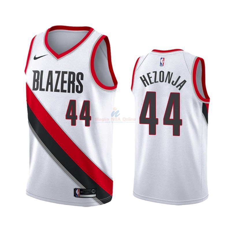 Maglia NBA Nike Portland Trail Blazers #44 Mario Hezonja Bianco Association 2019-20 Acquista