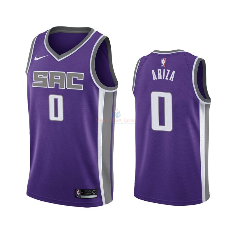Maglia NBA Nike Sacramento Kings #0 Trevor Ariza Porpora Icon 2019-20 Acquista