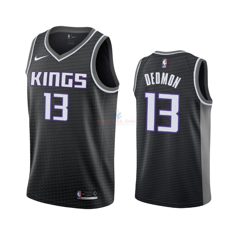 Maglia NBA Nike Sacramento Kings #13 Dewayne Dedmon Nero Statement 2019-20 Acquista