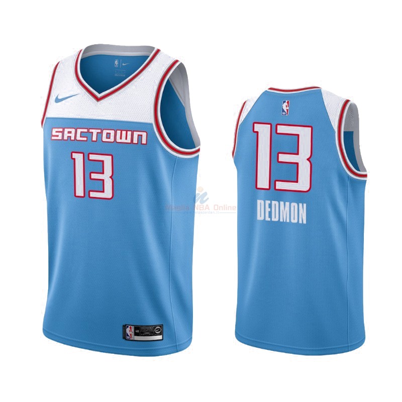 Maglia NBA Nike Sacramento Kings #13 Dewayne Dedmon Nike Blu Città 2019-20 Acquista