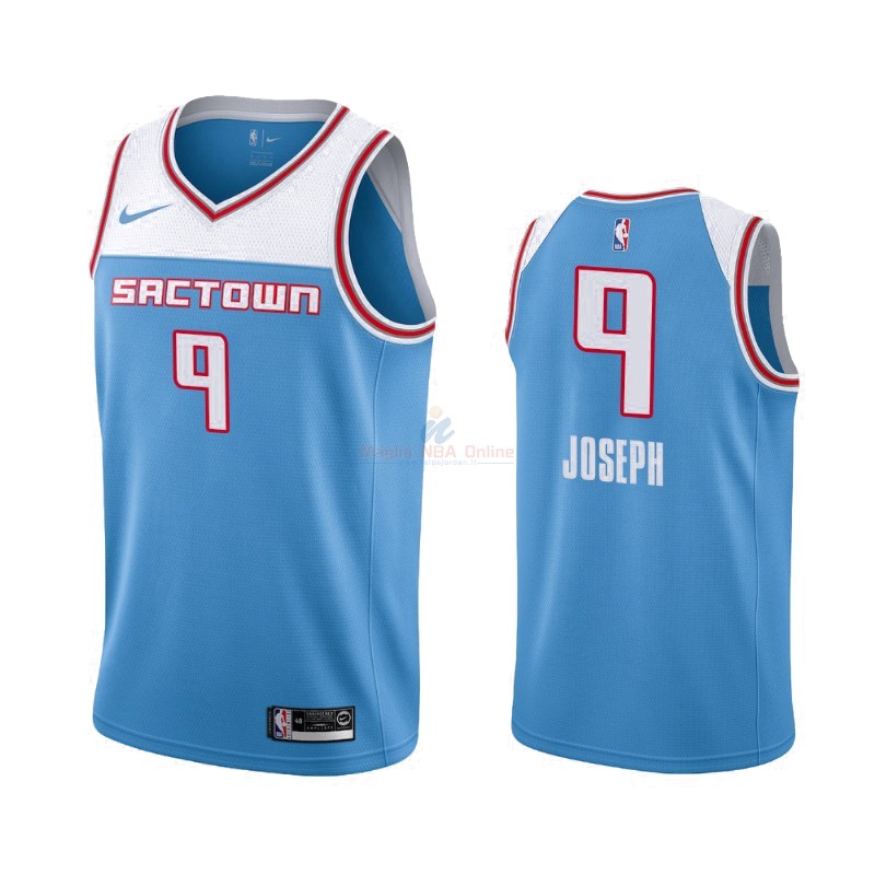 Maglia NBA Nike Sacramento Kings #9 Cory Joseph Nike Blu Città 2019-20 Acquista