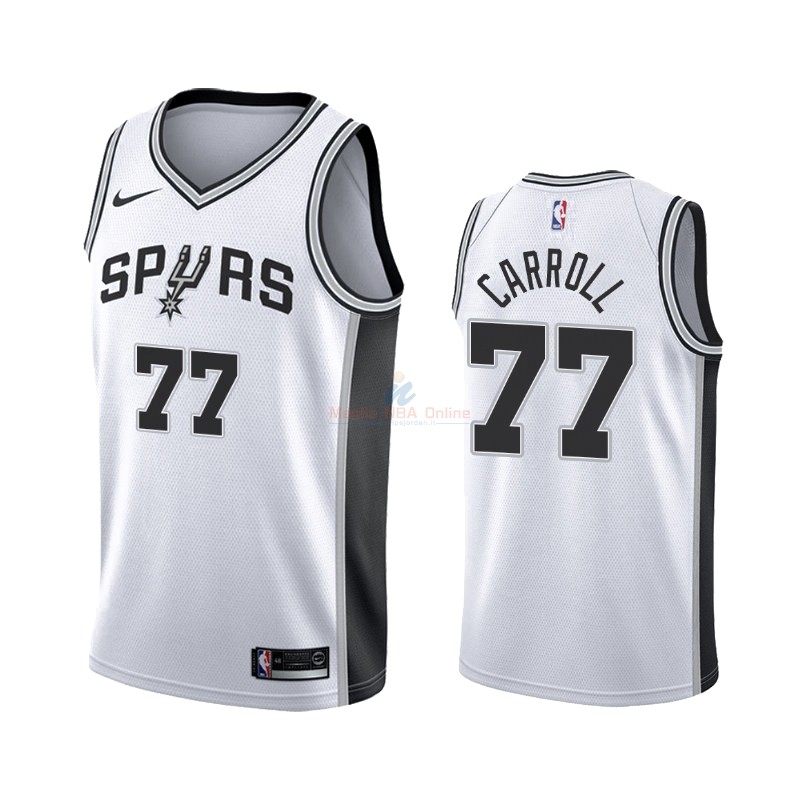 Maglia NBA Nike San Antonio Spurs #77 DeMarre Carroll Bianco Association 2019-20 Acquista