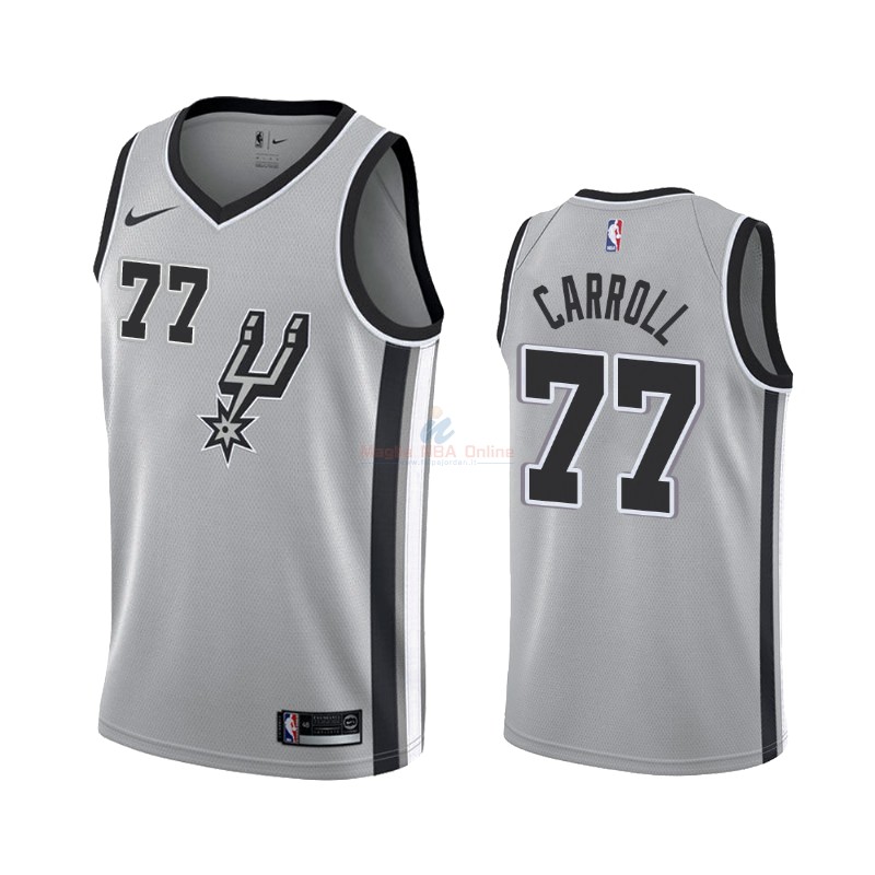 Maglia NBA Nike San Antonio Spurs #77 DeMarre Carroll Gris Statement 2019-20 Acquista