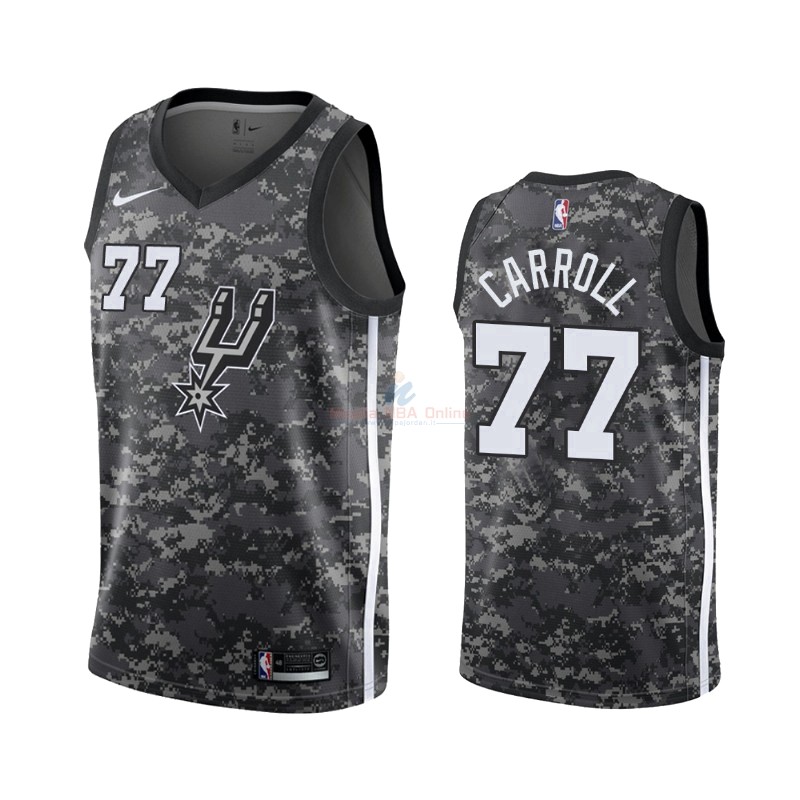 Maglia NBA Nike San Antonio Spurs #77 DeMarre Carroll Nike Camuflaje Città 2019-20 Acquista