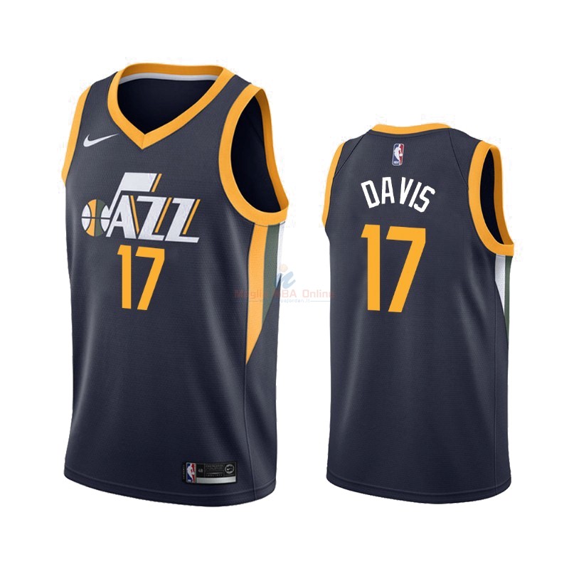 Maglia NBA Nike Utah Jazz #17 Ed Davis Marino Icon 2019-20 Acquista