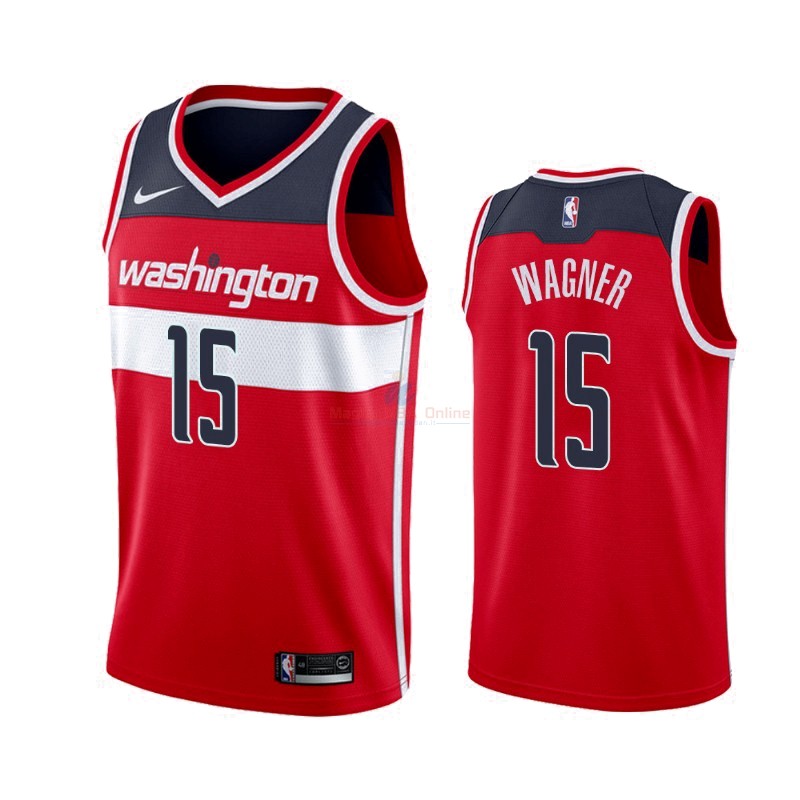 Maglia NBA Nike Washington Wizards #15 Moritz Wagner Rosso Icon 2019-20 Acquista