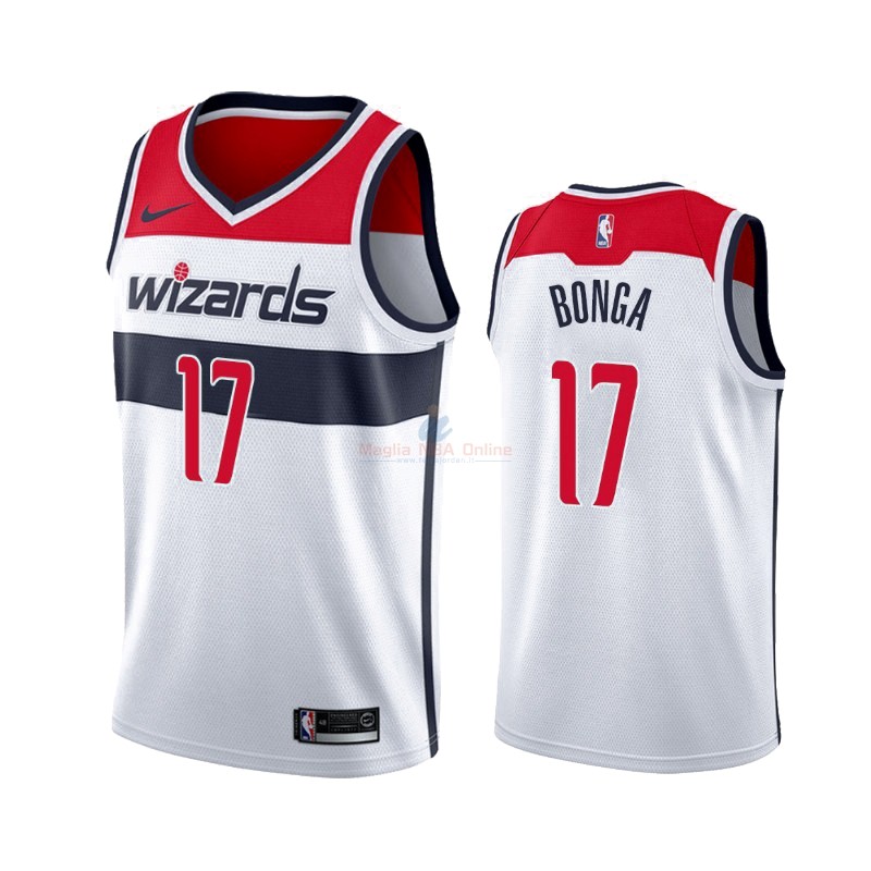 Maglia NBA Nike Washington Wizards #17 Isaac Bonga Bianco Association 2019-20 Acquista