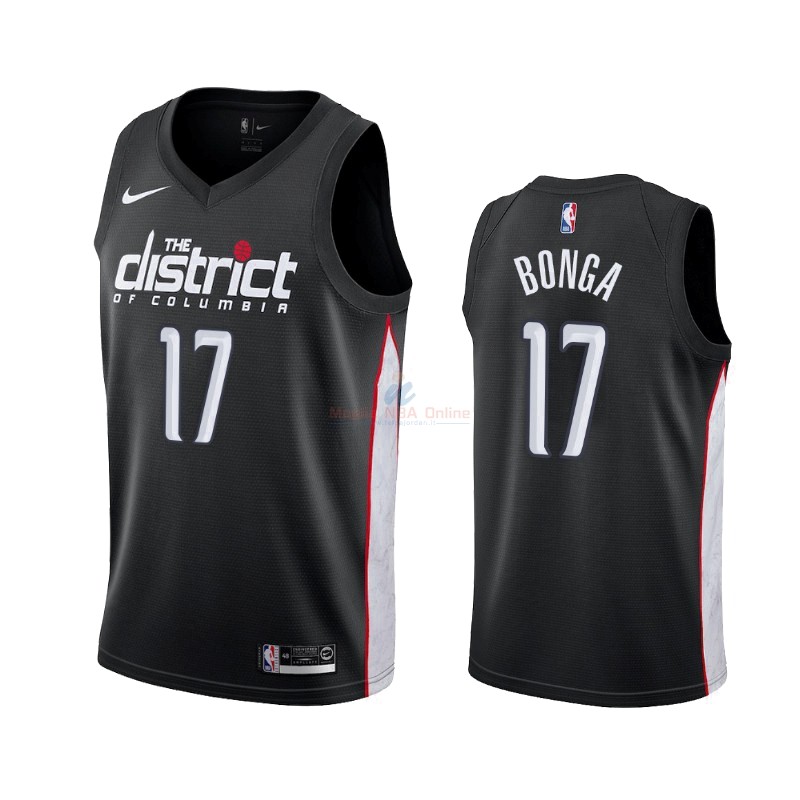 Maglia NBA Nike Washington Wizards #17 Isaac Bonga Nike Nero Città 2019-20 Acquista