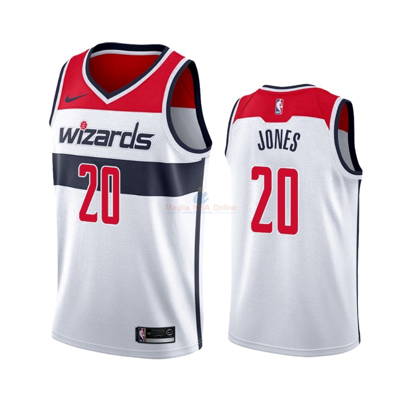 Maglia NBA Nike Washington Wizards #20 Jemerrio Jones Bianco Association 2019-20 Acquista