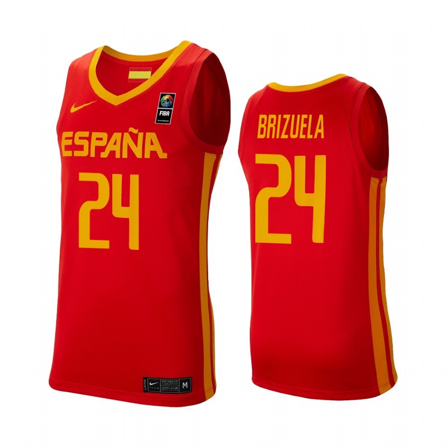 Coppa Mondo Basket FIBA 2019 Spain #24 Dario Brizuela Rosso Acquista