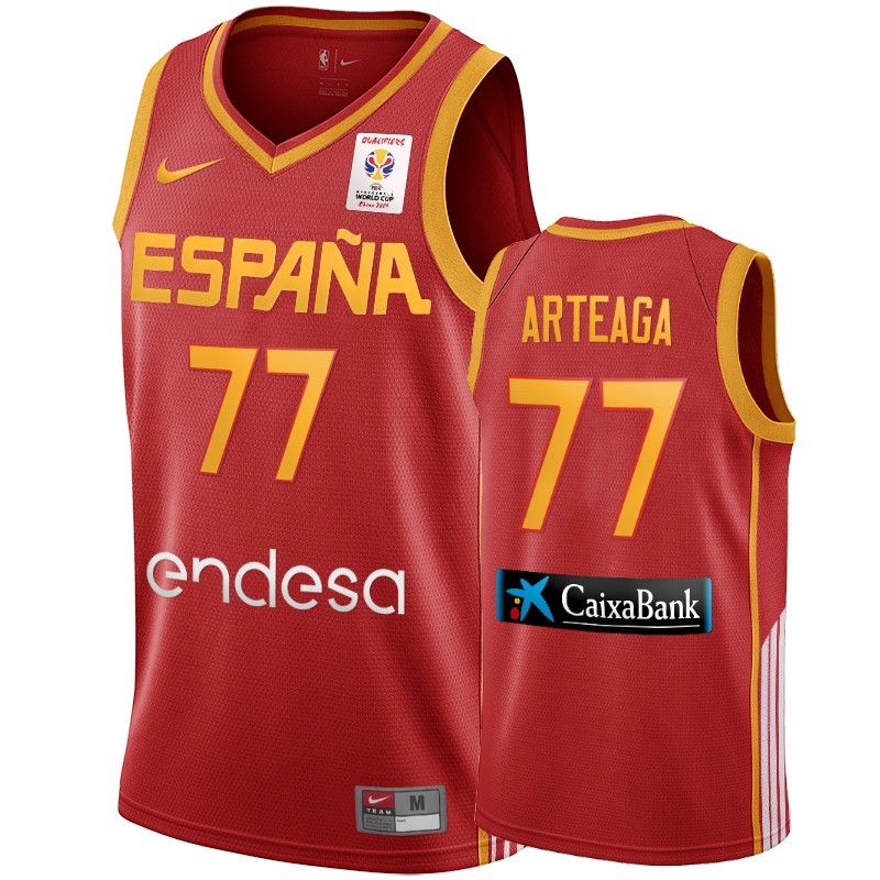 Coppa Mondo Basket FIBA 2019 Spain #77 Victor Arteaga Vino Tinto Acquista
