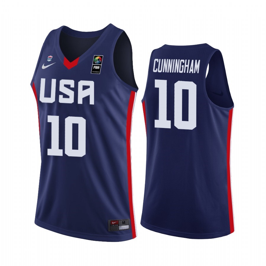 Coppa Mondo Basket FIBA 2019 USA #10 Cade Cunningham Marino Acquista
