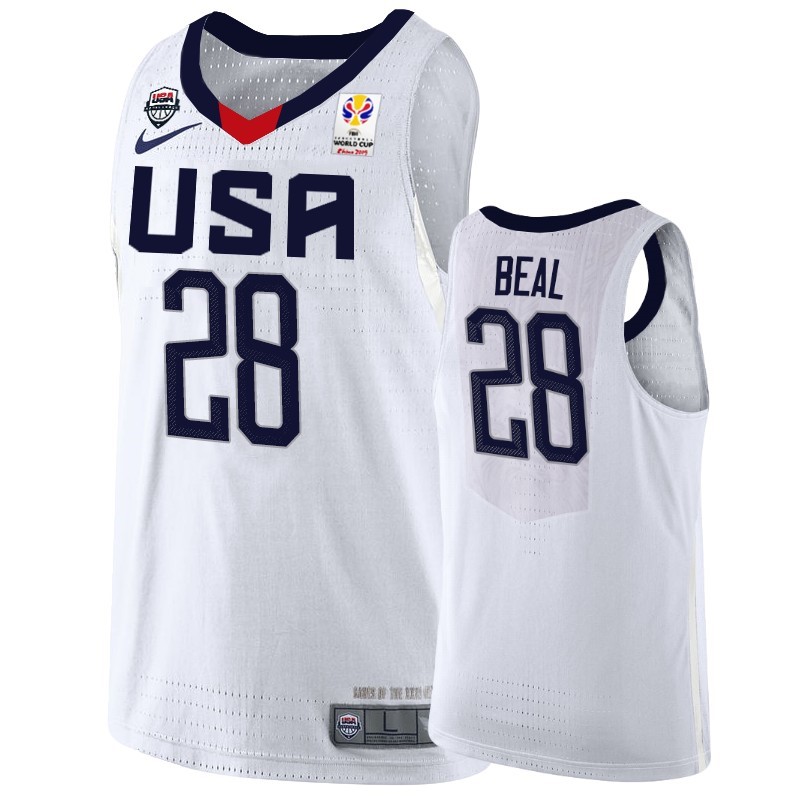 Coppa Mondo Basket FIBA 2019 USA #28 Bradley Beal Bianco Acquista