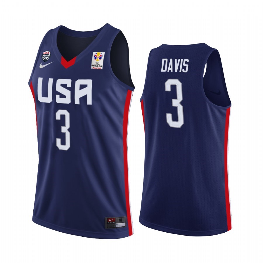 Coppa Mondo Basket FIBA 2019 USA #3 Anthony Davis Marino Acquista