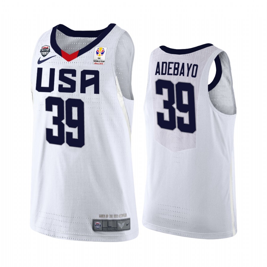 Coppa Mondo Basket FIBA 2019 USA #39 Bam Adebayo Bianco Acquista