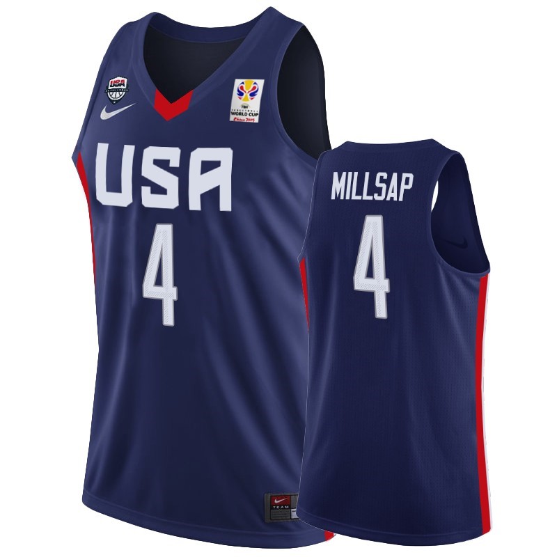 Coppa Mondo Basket FIBA 2019 USA #4 Paul Millsap Marino Acquista