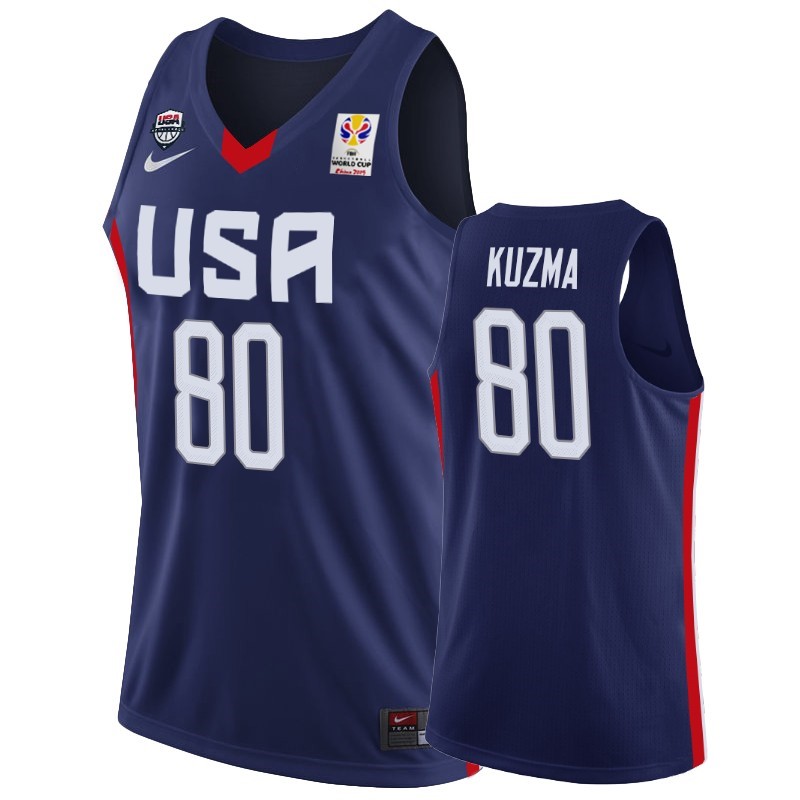 Coppa Mondo Basket FIBA 2019 USA #80 Kyle Kuzma Marino Acquista