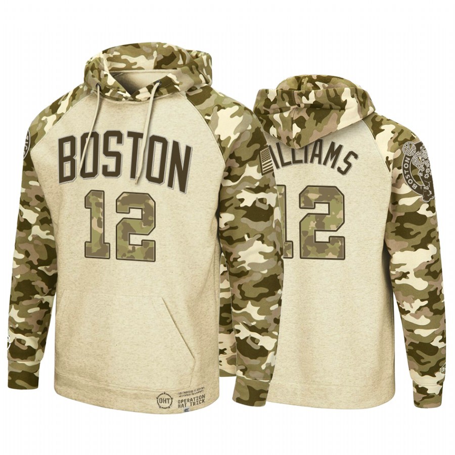 Felpe Con Cappuccio Boston Celtics #12 Grant Williams camo Acquista