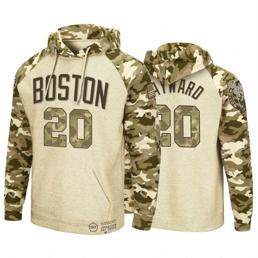 Felpe Con Cappuccio Boston Celtics #20 Gordon Hayward camo Acquista