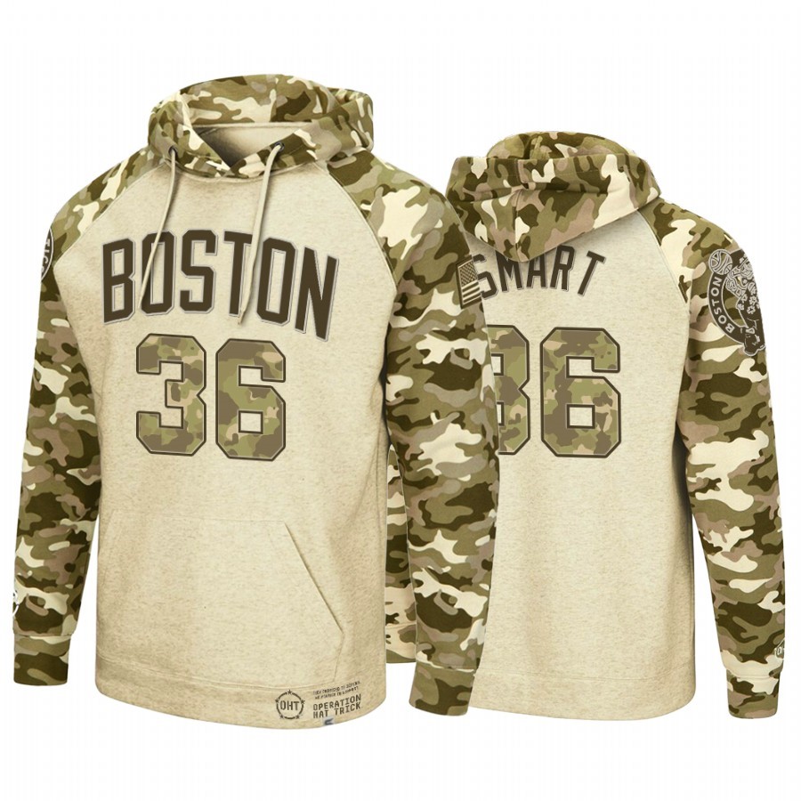 Felpe Con Cappuccio Boston Celtics #36 Marcus Smart camo Acquista