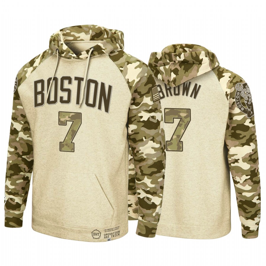 Felpe Con Cappuccio Boston Celtics #7 Jaylen Brown camo Acquista