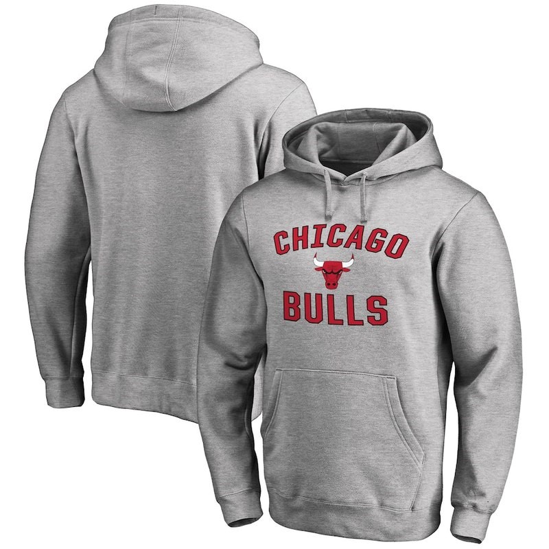 Felpe Con Cappuccio Chicago Bulls Grigio Acquista