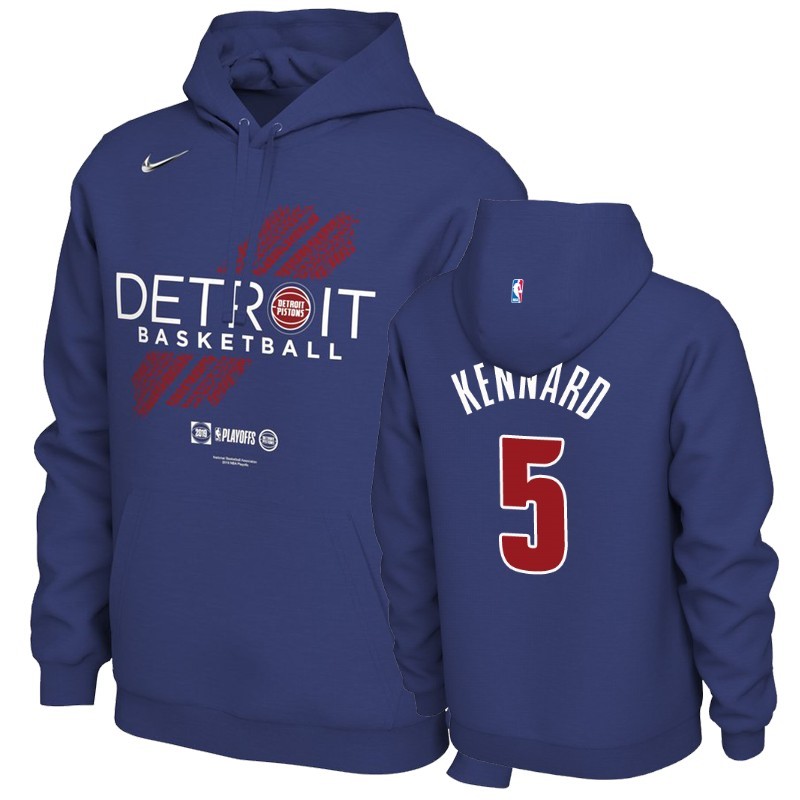 Felpe Con Cappuccio Detroit Pistons #5 Luke Kennard Blu Acquista