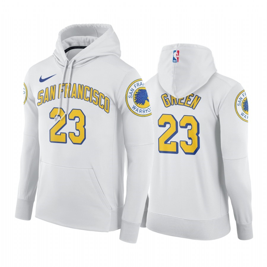 Felpe Con Cappuccio Golden State Warriors #23 Draymond Green Bianco Acquista