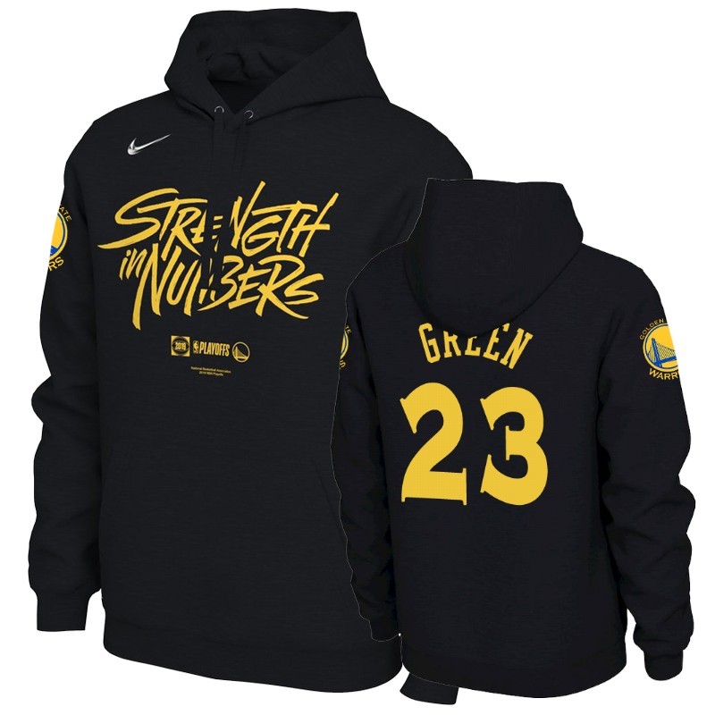 Felpe Con Cappuccio Golden State Warriors #23 Draymond Green Nero Jaune Acquista