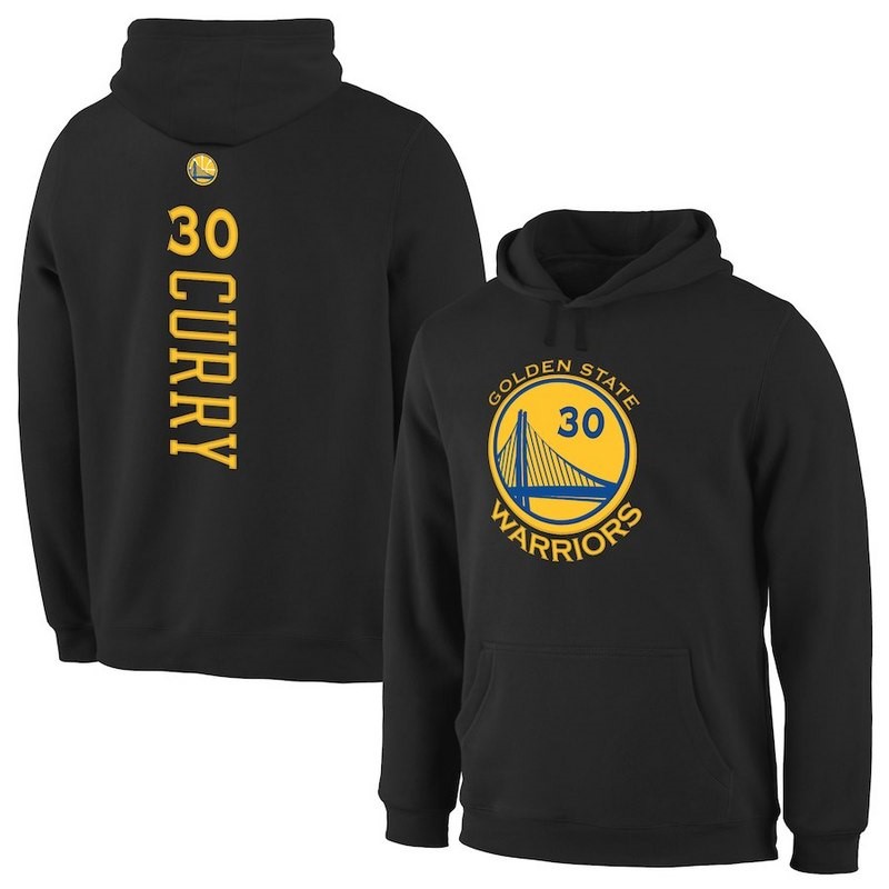 Felpe Con Cappuccio Golden State Warriors #30 Stephen Curry Nero Jaune Blu Acquista