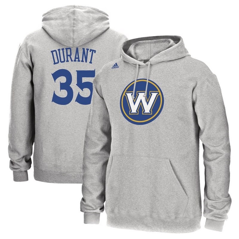 Felpe Con Cappuccio Golden State Warriors #35 Kevin Durant Grigio Blu Acquista