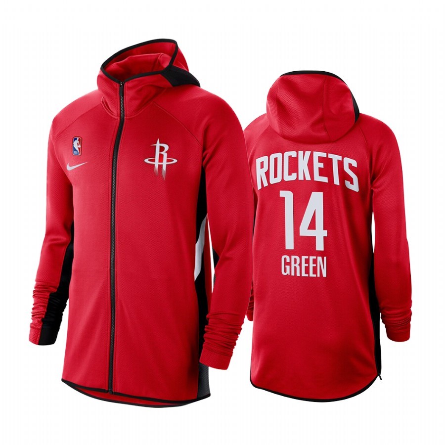 Felpe Con Cappuccio Houston Rockets #14 Gerald Green Rosso Acquista