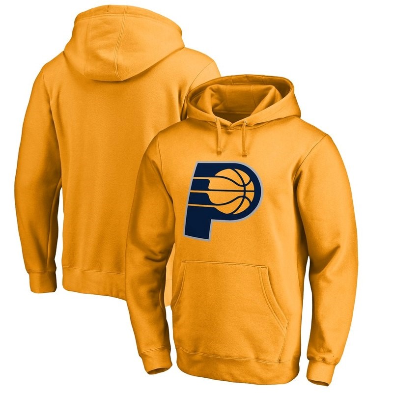 Felpe Con Cappuccio Indiana Pacers Jaune Acquista