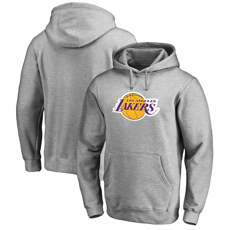 Felpe Con Cappuccio Los Angeles Lakers Grigio Acquista