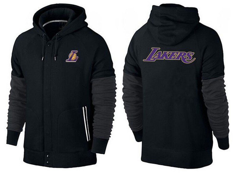 Felpe Con Cappuccio Los Angeles Lakers Nero Pourpre Acquista