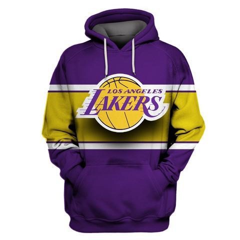 Felpe Con Cappuccio Los Angeles Lakers Pourpre Acquista