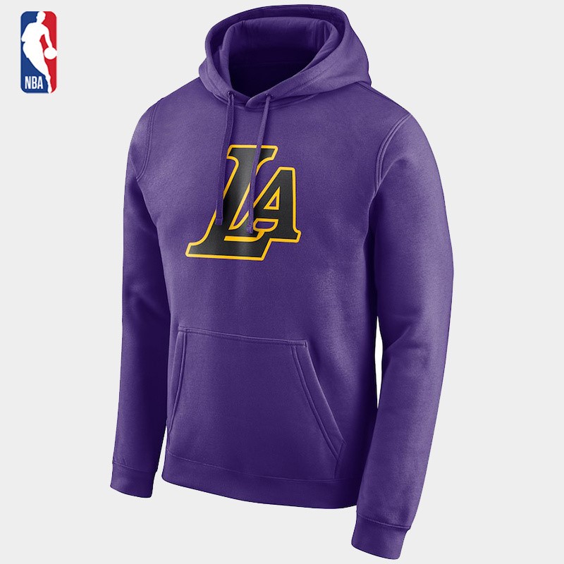 Felpe Con Cappuccio Los Angeles Lakers Pourpre Nero Acquista