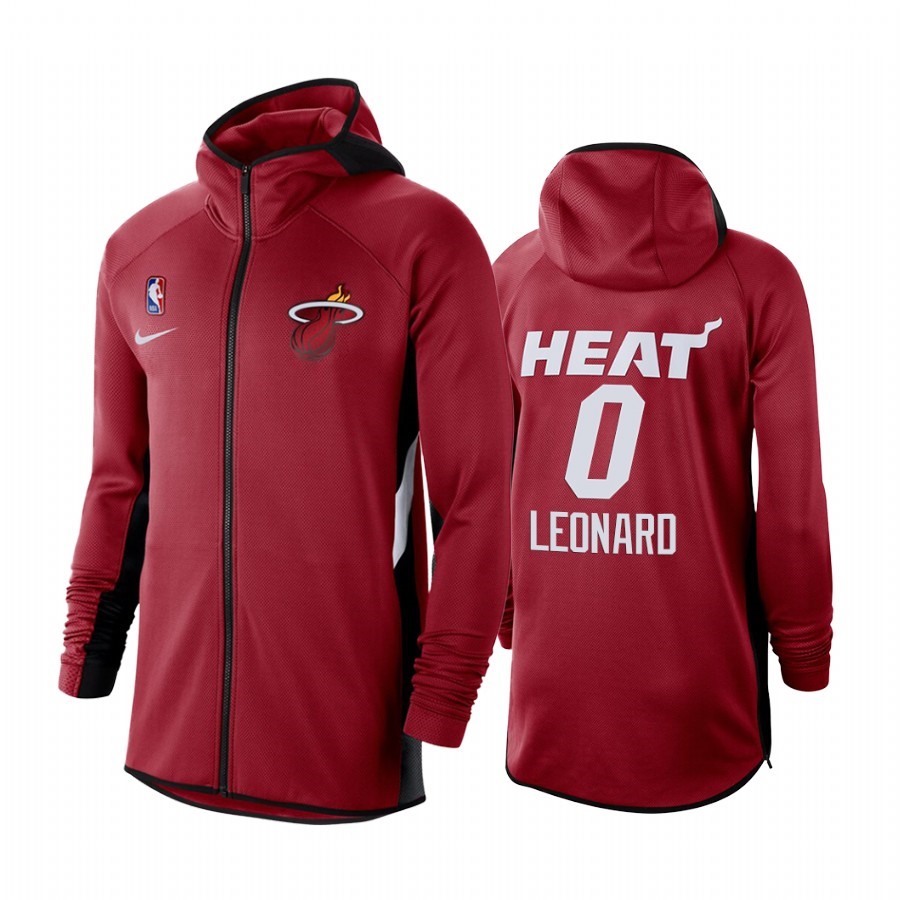 Felpe Con Cappuccio Miami Heat #0 Meryers Leonard Rosso Acquista